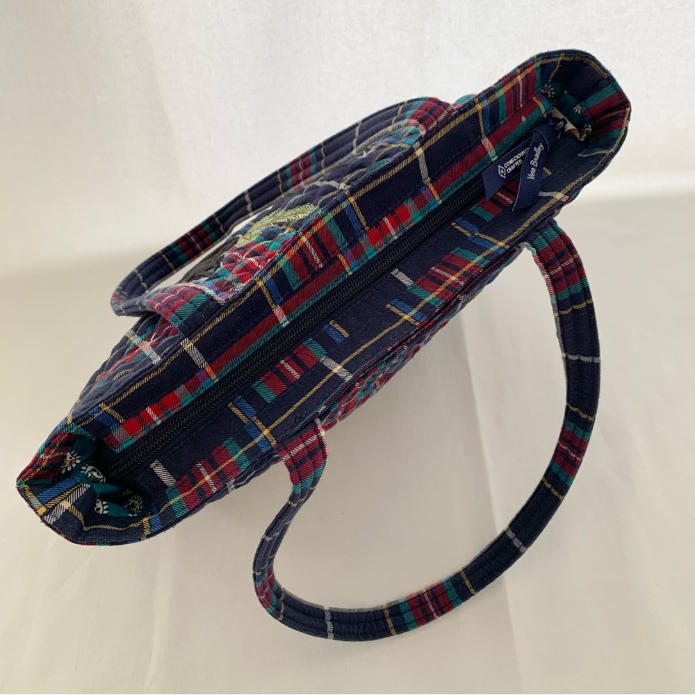 Vera Bradley Small Vera Tote Bag in Tartan Plaid Scottie Dog - Picture 11 of 16